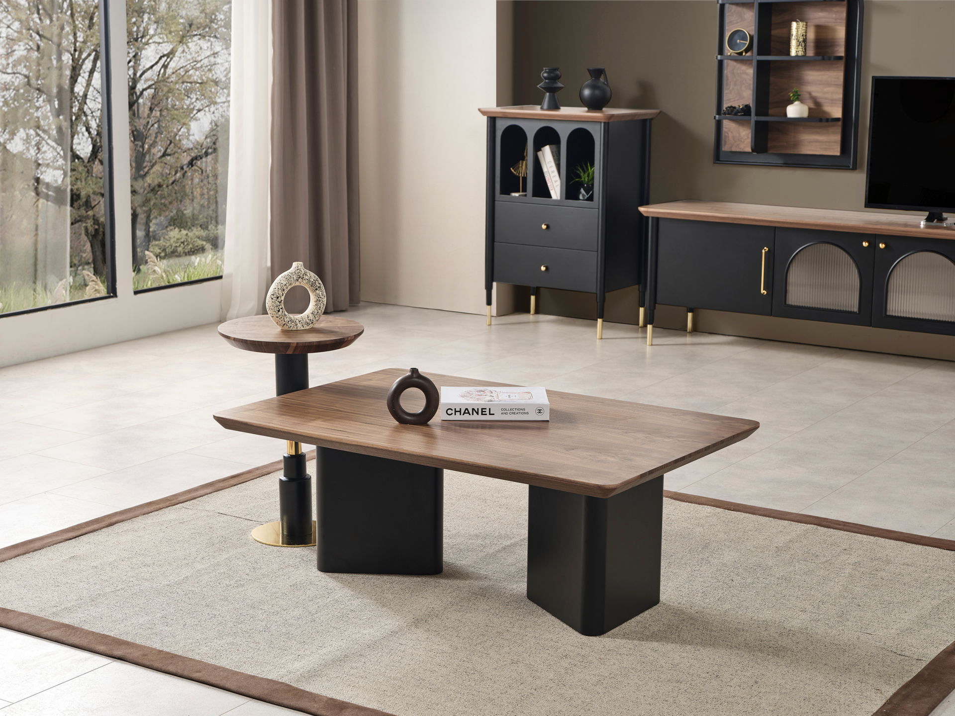 Yaldız Orta Sehpa(Siyah)