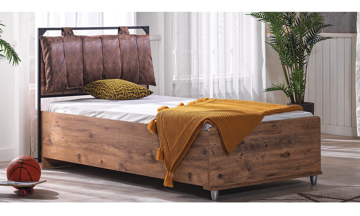 Loft Genç Odası 100*200 cm Bazalı Karyola