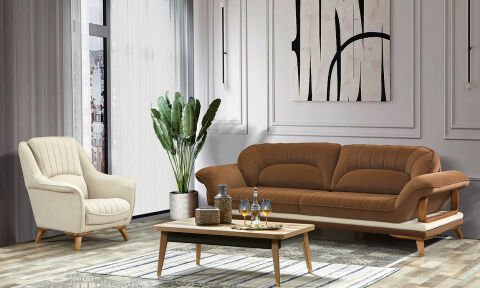 Melisa Modern Koltuk Takımı (3+3+1+1)