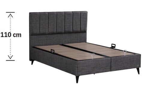 Perla 160*200 cm Çift Kişilik Başlıklı Baza