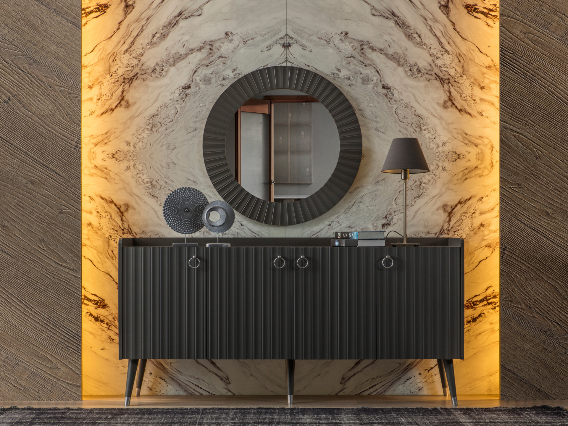 Zin Yemek Odası(Konsol-Antrasit)