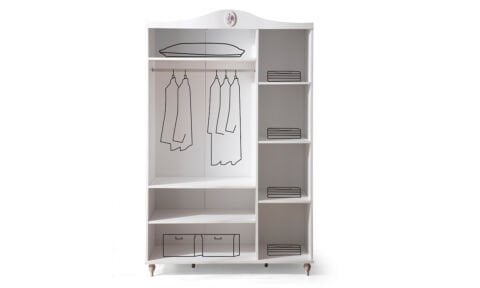 Bianca Genç Odası Takımı (3 Kapılı Dolap * Karyola*Komodin)