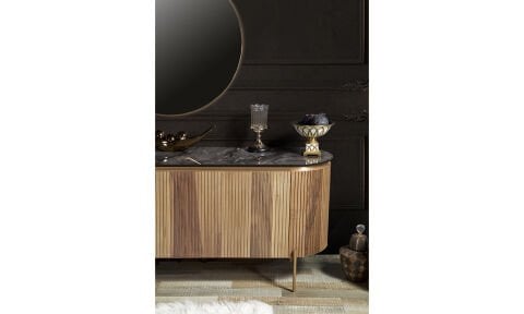 Tesla Ceviz-Bronz  Yemek Odası Konsol