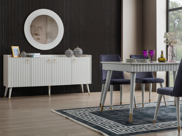 Zin Yemek Odası(Masa ve 6 Sandalye-Aytaşı)