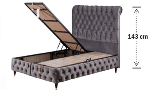 Cappy 120*200 cm Tek Kişilik Başlıklı Baza