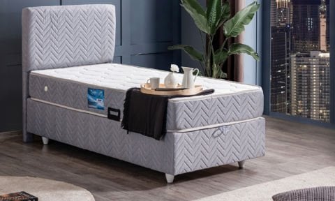 Kristal 100*200cm Tek Kişilik Başlıklı Baza Seti