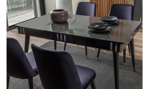 Lotus Antrasit Yemek Masası