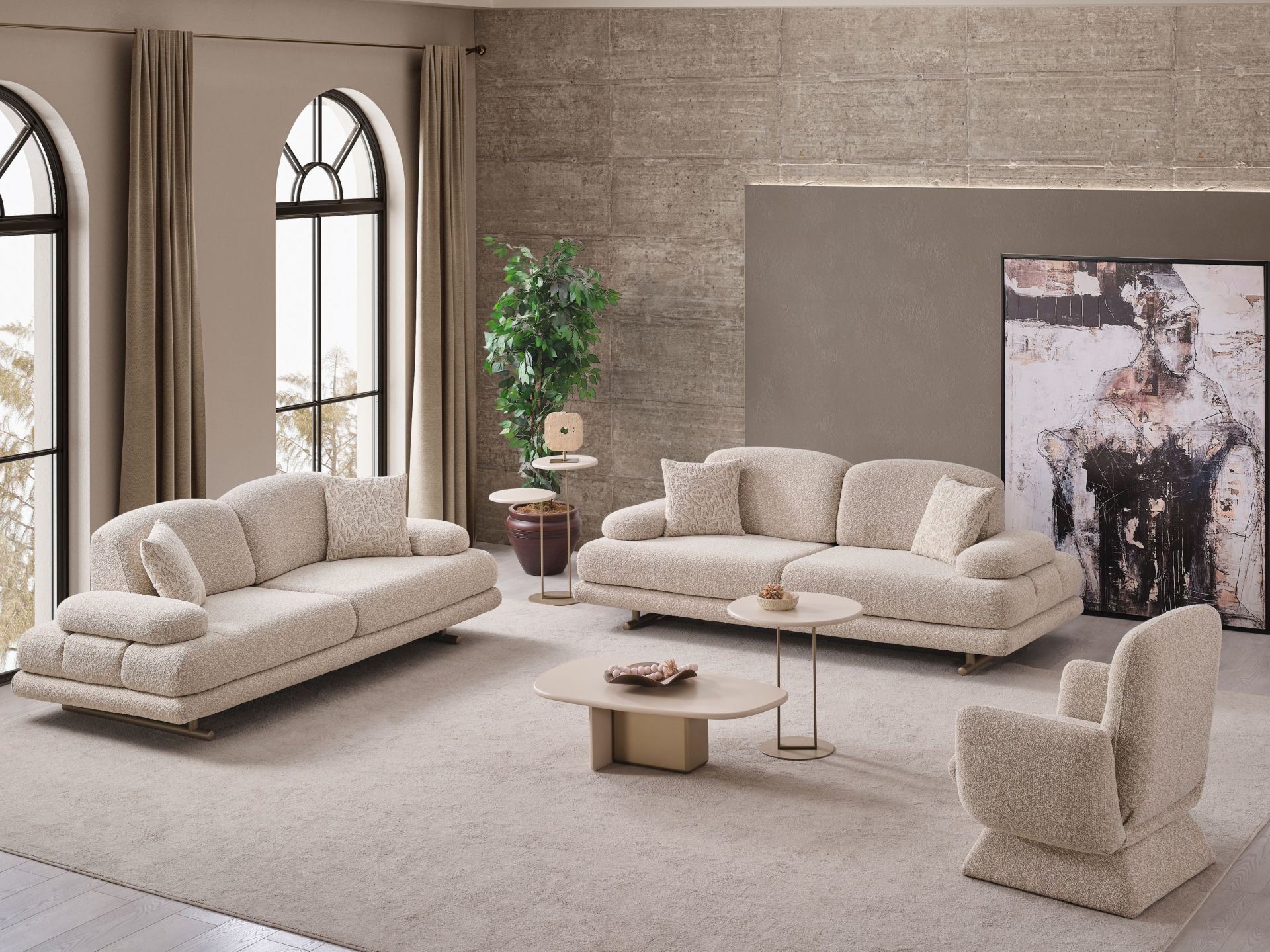 Oslom Koltuk Takımı (3+3+1)