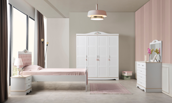 Sahra Genç Odası(4 Kapaklı Dolap)