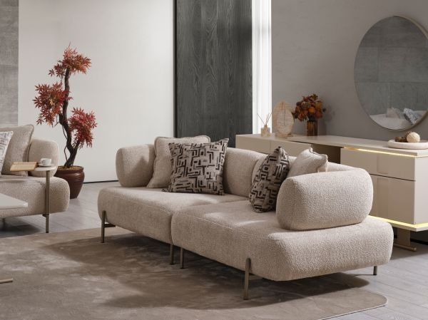 Lizbonte Koltuk Takımı( Sehpalı Üçlü Koltuk)