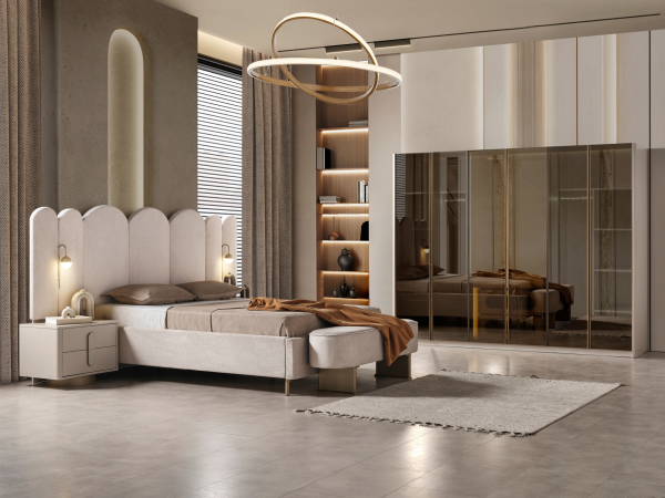 Ayfel Yatak Odası Takımı(Puf ve Bench Hediye)