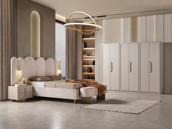 Ayfel Yatak Odası Takımı(Puf ve Bench Hediye)