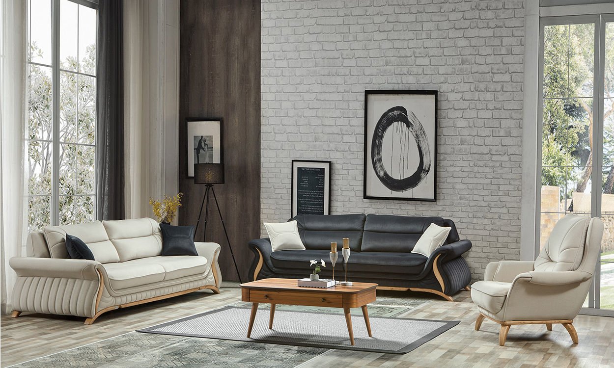 Damla Modern Koltuk Takımı (3+3+1+1)