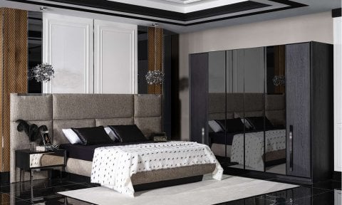 Lucca Yatak Odası 180*200 Başlıklı Bazalı Karyola