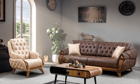 Yıldız Chester Koltuk Takımı (3+3+1)