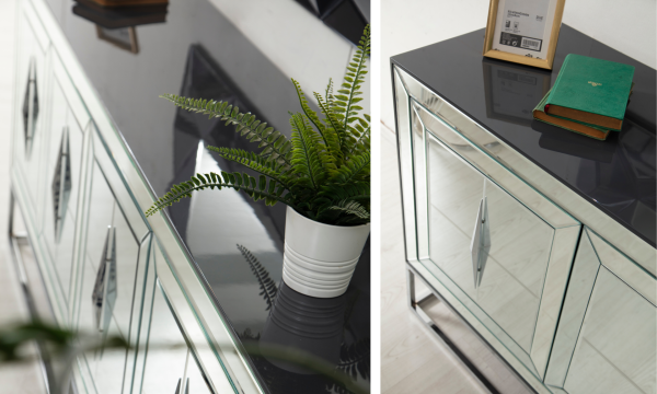 Jaguar Aynalı Yemek Odası Takımı