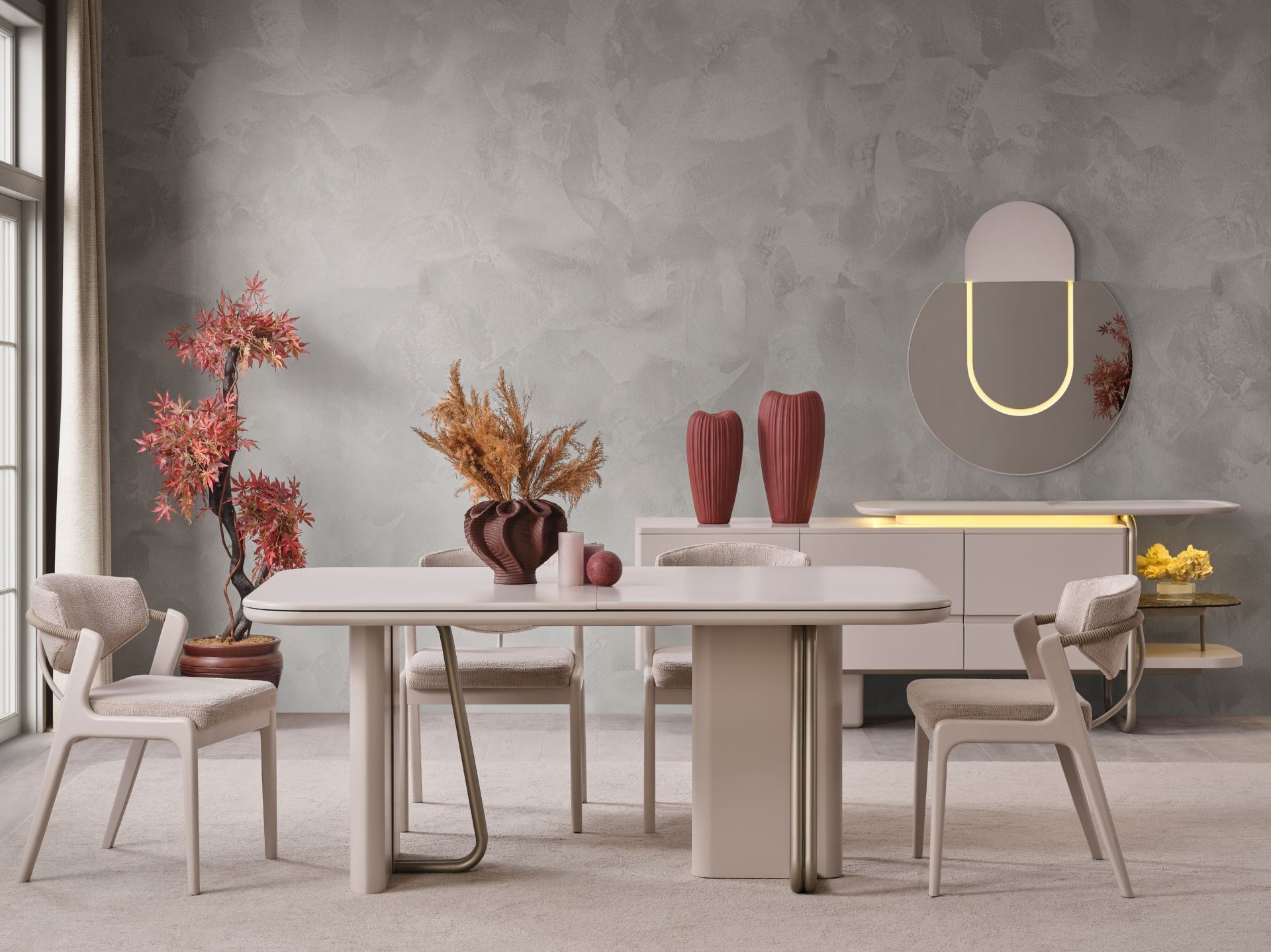 Vegas Yemek Odası ( masa + 6 sandalye )