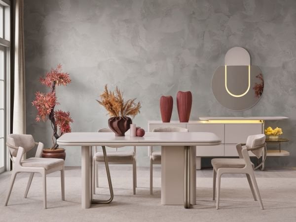 Vegas Yemek Odası (Masa ve 6 Sandalye)