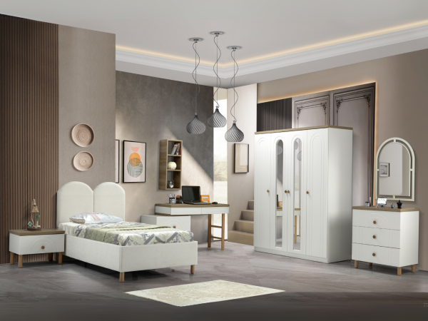 Bohem Genç Odası Takımı (Karyola+Dolap+Masa)