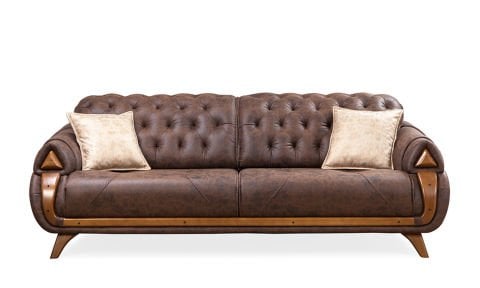 Yıldız Yeşil Chester Koltuk Takımı (3+3+1)