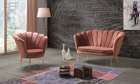 İnci Tarçın 2+1+1 Çay Seti (Salon, Balkon, Cafe Ofis)