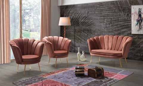 İnci Tarçın 2+1+1 Çay Seti (Salon, Balkon, Cafe Ofis)