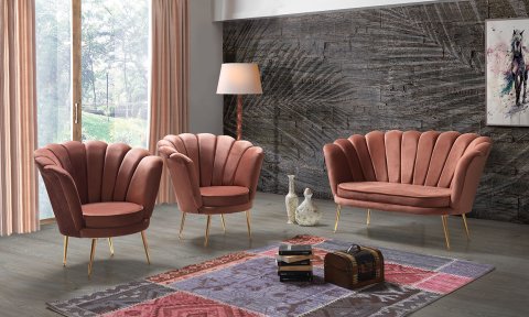 İnci Tarçın 2+1+1 Çay Seti (Salon, Balkon, Cafe Ofis)