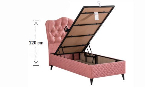 Rose 120*200 cm Tek Kişilik Başlıklı Baza