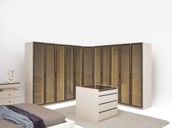 Kumsala Yatak Odası ( köşe dolaplı )