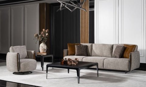Lucca Modern Koltuk Takımı (4+3+1+1)