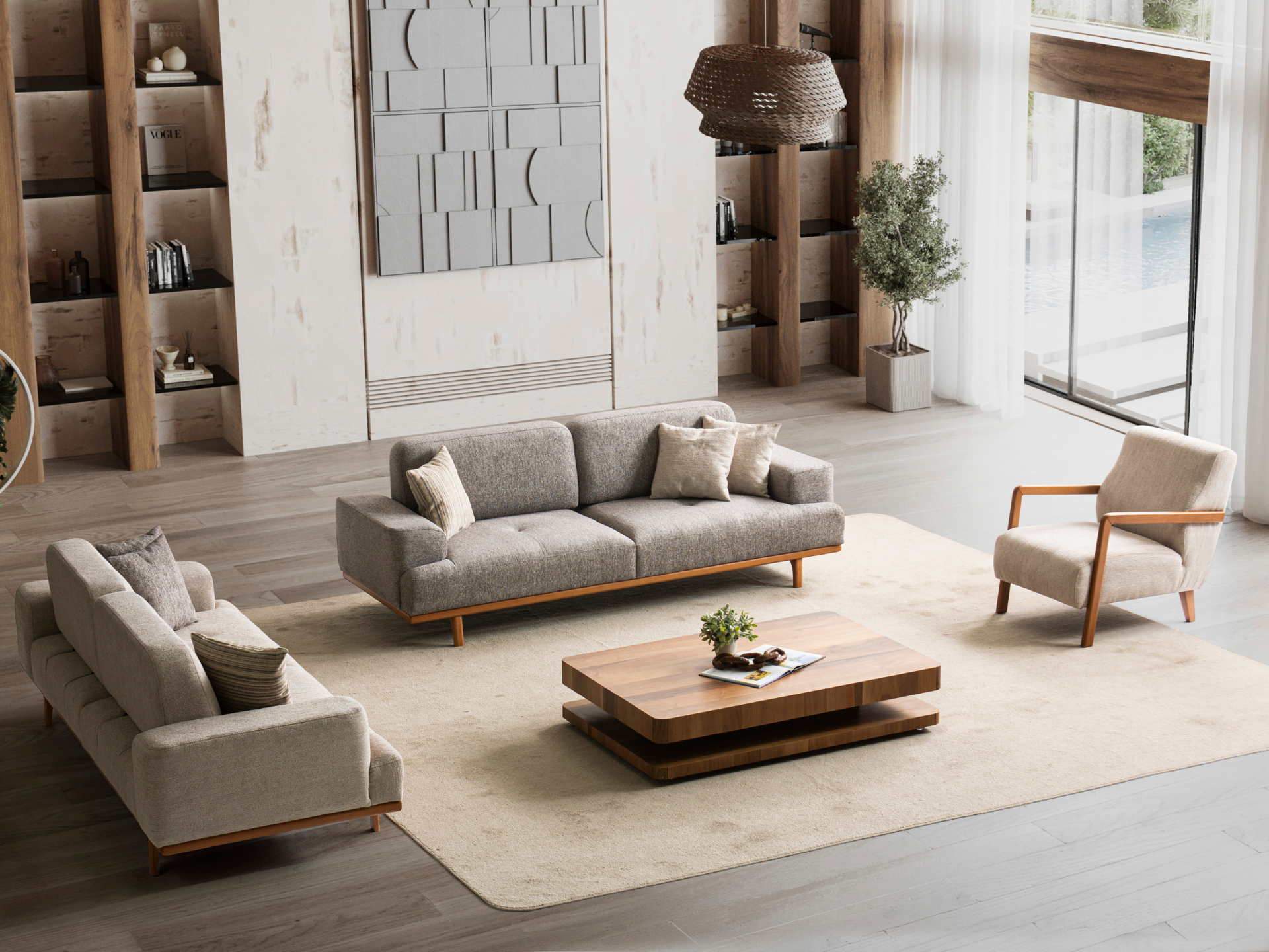 Saha Koltuk Takımı(3+3+1)