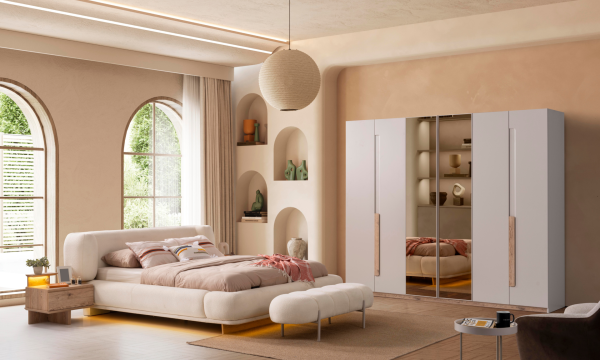 Coco Yatak Odası Takımı(Köşe Dolaplı)