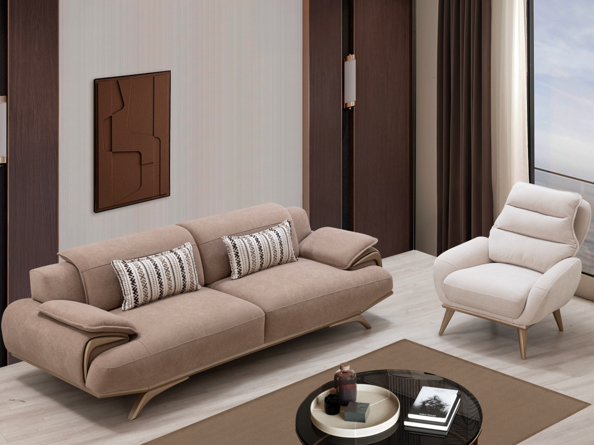 Aspendos Koltuk Takımı(3+1)