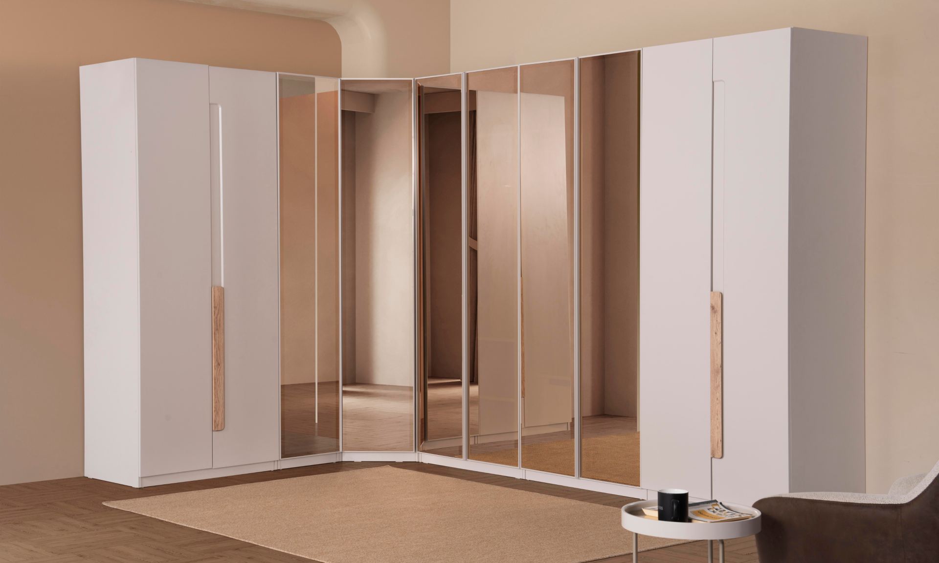 Coco Yatak Odası(Köşe Dolap Takım)