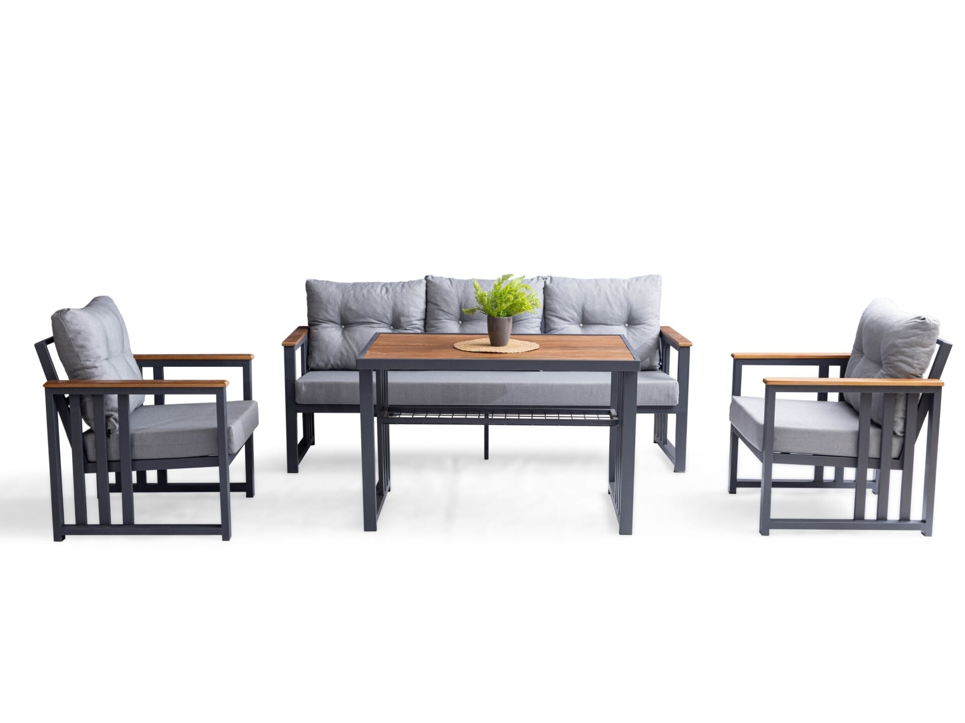 Milan Metal Bahçe Mobilyası ( 2+1+1+masa )