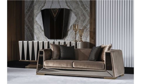 Tokyo Modern Üçlü Koltuk