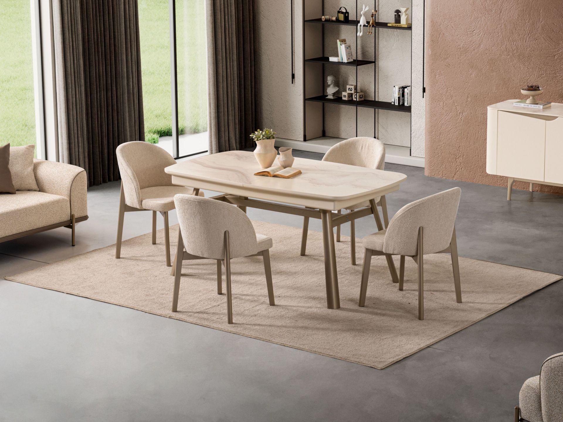 Stellas  Yemek Odası ( masa + 6 sandalye )