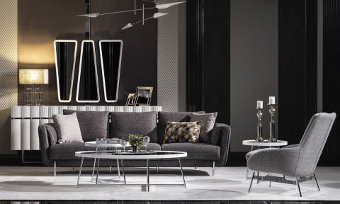 Aqua Modern Koltuk Takımı (4+3+1+1)
