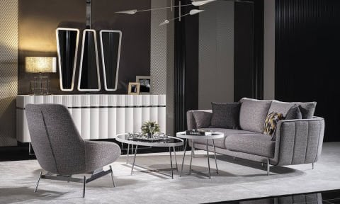 Aqua Modern Koltuk Takımı (4+3+1)