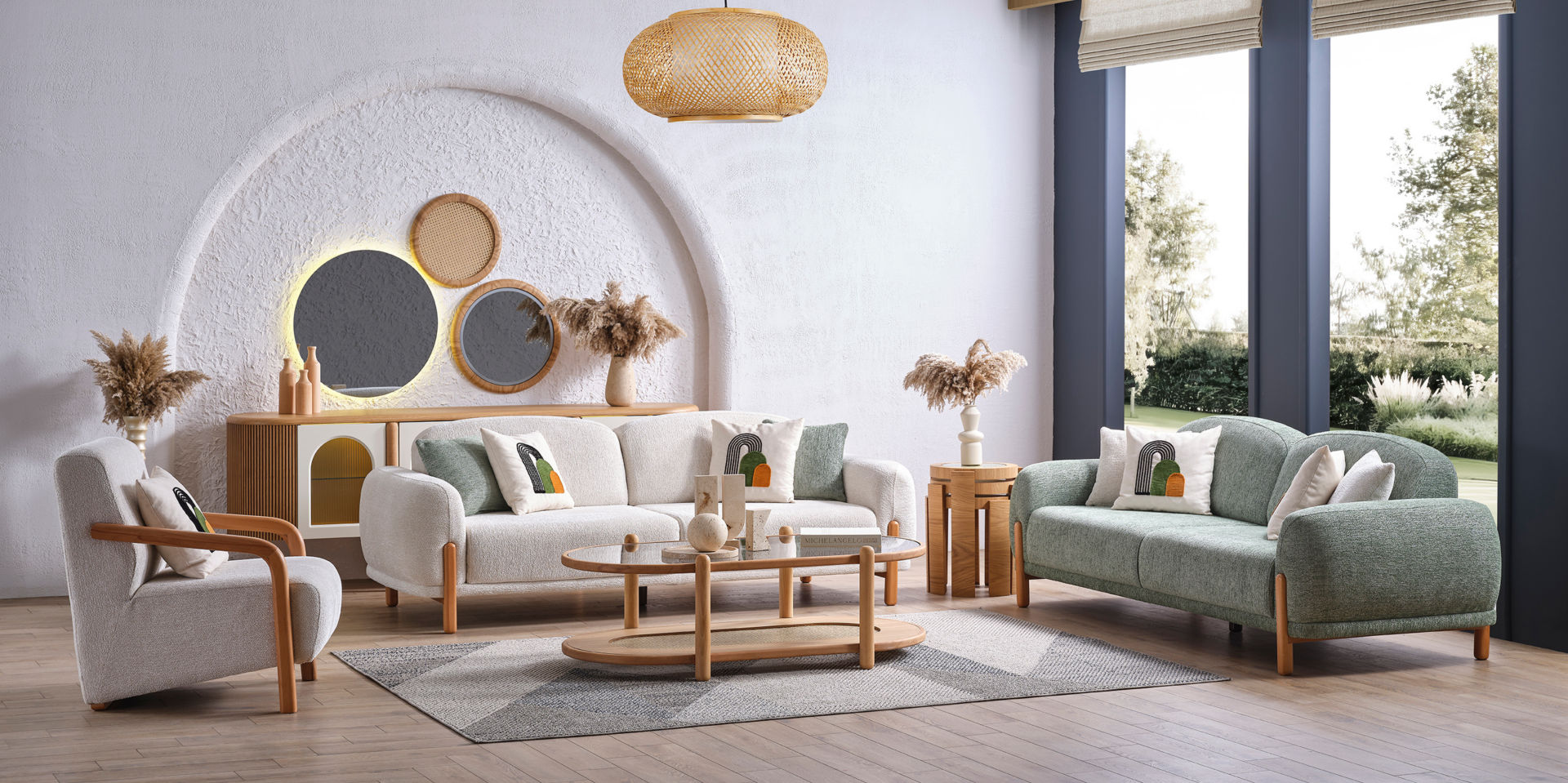 Begonvil Koltuk Takımı(3+3+1)