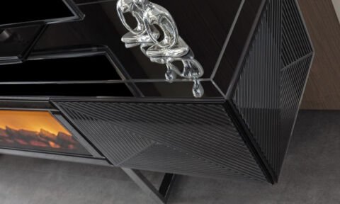 Maserati Şömineli Tv Ünitesi