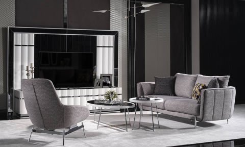 Aqua Modern Üçlü Koltuk