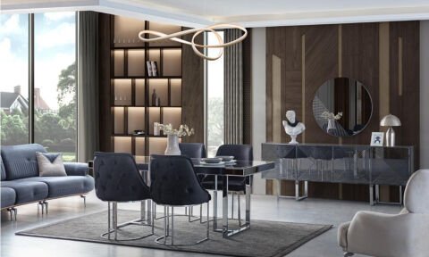 Maserati Yemek Masası ve 6 Sandalye