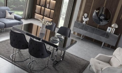 Maserati Yemek Masası ve 6 Sandalye