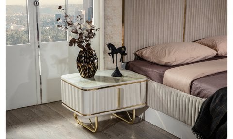 Paris Yatak Odası Takımı (Krem)