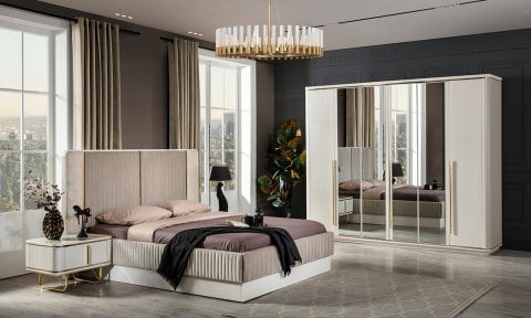 Paris Yatak Odası Takımı (Krem)