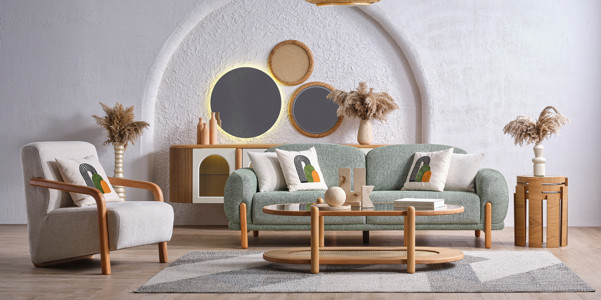 Begonvil Koltuk Takımı (3+1)