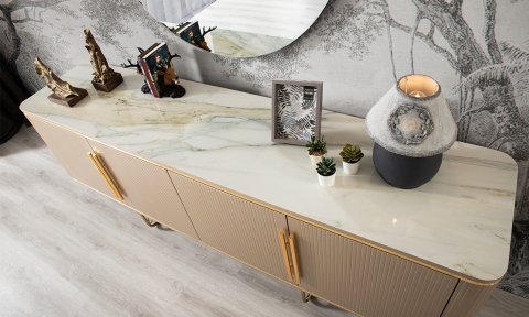 Paris Yemek Odası Takımı (Krem)