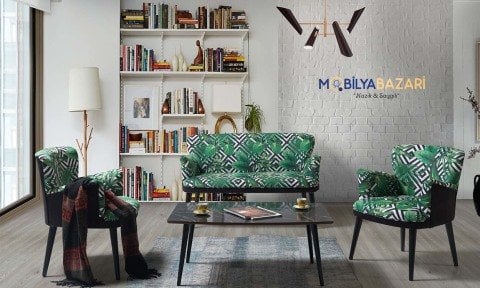 Elfida 2+1+1 Çay Seti (Salon, Balkon, Cafe Ofis)