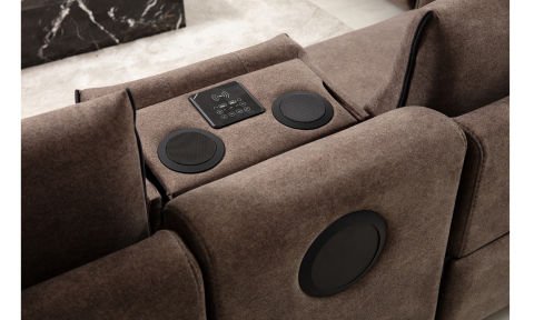 Mozart Çift Kişilik TV Kanepe+Pion+Ses Sistemi